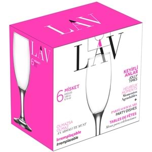 Lav Mis535A 3 Lü Ayaklı Bardak (8 Paket)