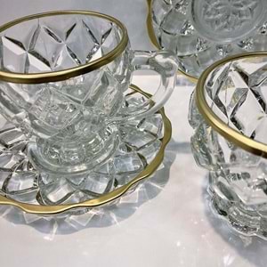 Herencıa Ahu 2 Li Nescafe Fincanı Gold (9 Paket)