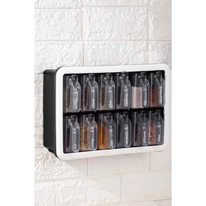 Porsima 1165 Siyah Beyaz 12 Li Random Baharatlık (1 Paket)