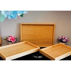 Perotti 17178 3 Lü Ahşap Tepsi