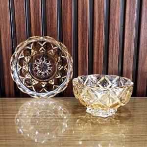 Herencıa Orkide 12 Prç Kristal Kase Çerez Seti Lüster (4 Paket)