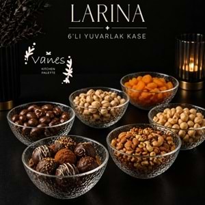 Vanes Larina 6 Lı Yuvarlak Kase (8 Paket)