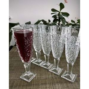 Herencıa Begonya 6 Lı Ayaklı Bardak (4 Paket)
