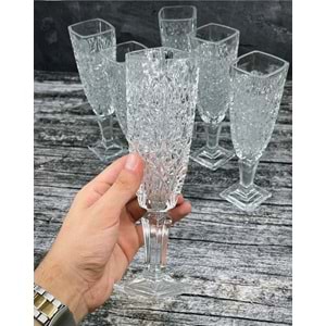 Herencıa Begonya 6 Lı Ayaklı Bardak (4 Paket)