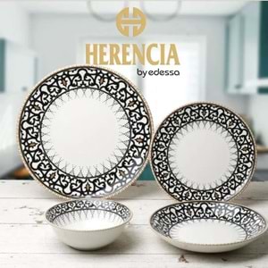 Herencıa 24 Prç Seramik Dijital Baskı Yemek Seti