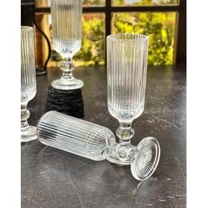 Herencıa Deniz 6 Lı Flüt Kahve Yanı Bardak (4 Paket)