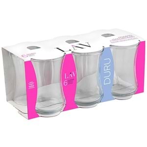 Lav Dur306E 6 Lı Çay Bardak (8 Paket)