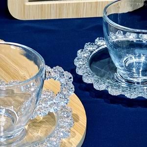 Elegant 12 Parça Kulplu Çay Seti (4 Paket)