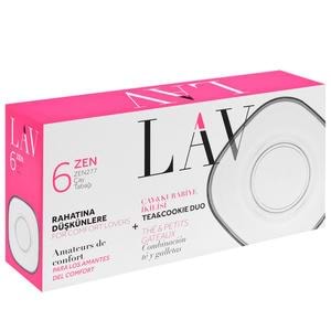 Lav Zen277F Çay Tabak Lüsterli 12Pkt