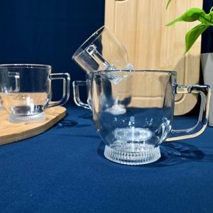 Herencıa Lilyum 6 Lı Kulplu Bardak (8 Paket)