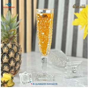 Crackle Flüt Ayaklı Bardak (4 Paket)