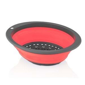 Qlux L-00570 Katlanabilir Yuvarlak Süzgeç (40 Adet)