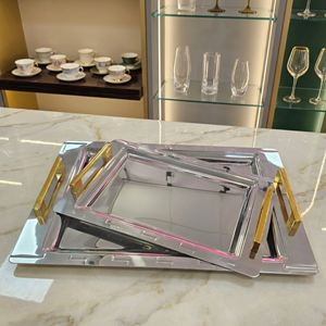 Aslan Milano 2 Li Gold Çay Tepsi (10 Adet)