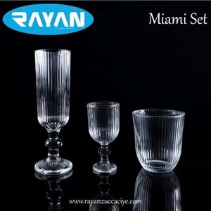 Rayan Miami 18 Parça Bardak Seti (3 Paket)