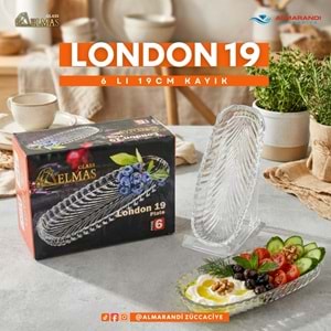 London 19 Cm 6 Lı Kayık (6 Paket)