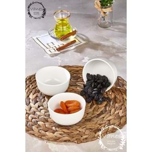 Vanes 3 Lü Porselen Çerezlik Kase (8 Paket)