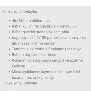 Cıngıllıoğlu Cm-991 Hauspower Ütü Masası (1 Adet)