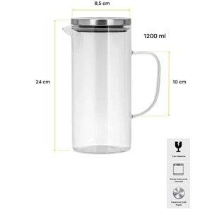 Broksilikat 1,2 Lt Cam Yağlık (24 Adet)