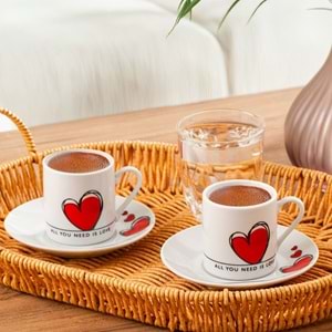 Ms Morry 04 Porselen Kahve Fincanı