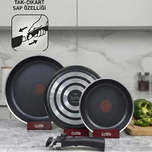 Özlife Almond 4 Prç Tava Seti (6 Adet)