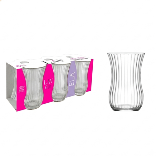 Lav Ela320E 6 Lı Çay Bardak (12 Paket)