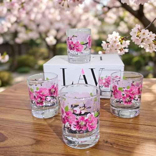 Lav Lbr308 Ub7223Fd 6 Lı Desenli Kahve Yanı Bardak (12 Paket)