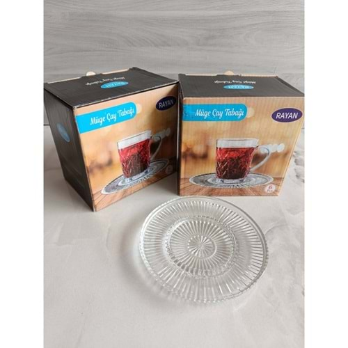 Rayan Müge Çay Tabağı 8 Pk