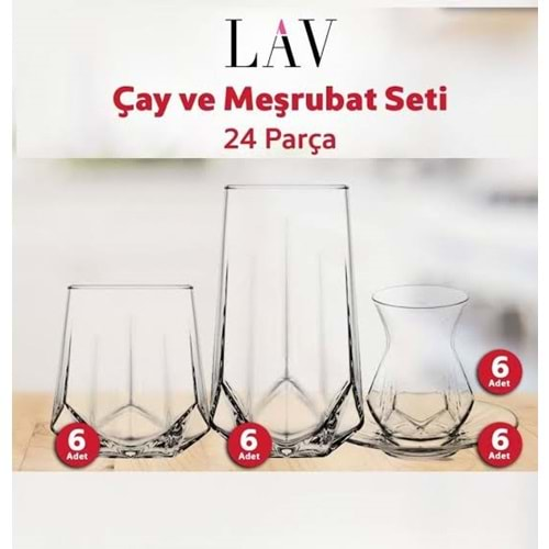 Lav Alyas2 Valeria 24 Parça Set (2 Paket)