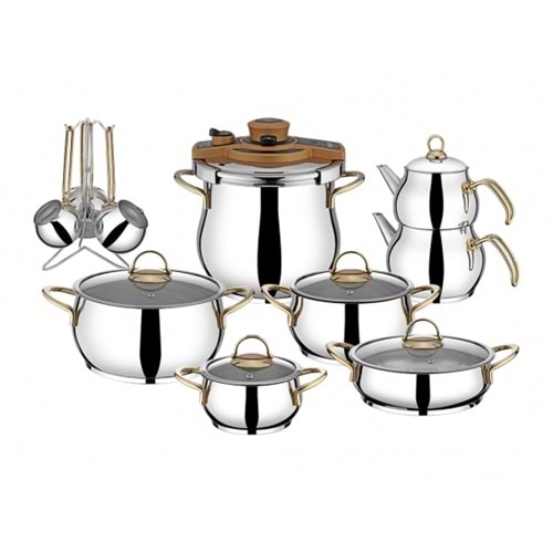 Vivaldi Tombo 18 Parça Çeyiz Seti Gold