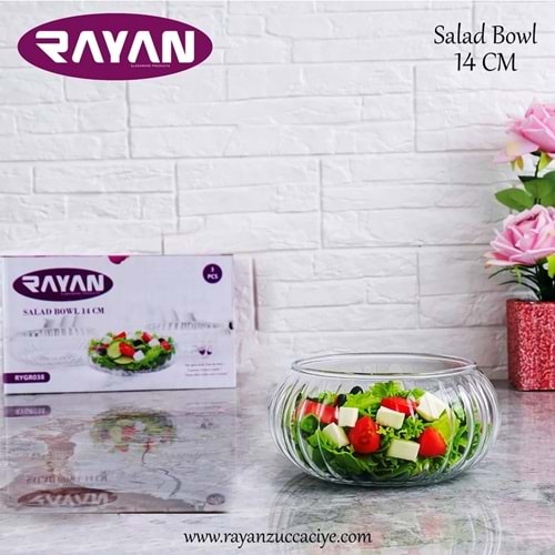 Rayan 3 Lü Salad Bowl 14 Cm (6 Paket)