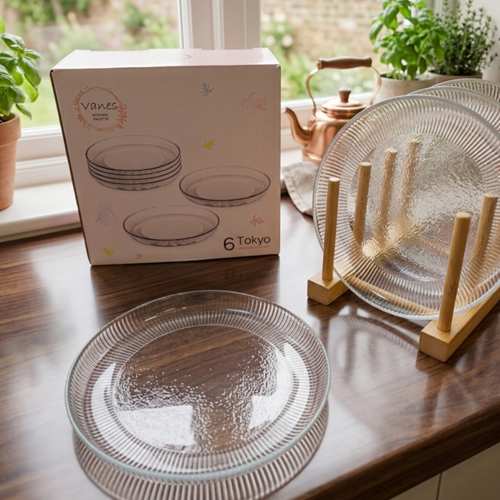 Vanes Sensu 16 Cm 6 Lı Pasta Tabağı Şeffaf (8 Paket)