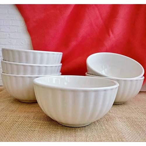 Seramik 12 Cm Bulut Çorba Kasesi (36 Adet)