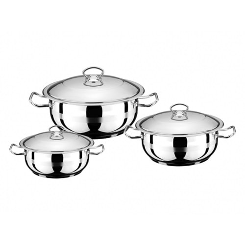 Royal Neptün 28-30-32 Basık Tencere Seti