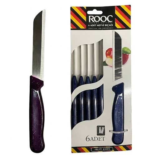 Rooc 6 Lı Meyve Bıçak Myv06