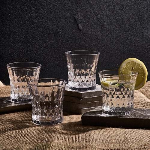 Perotti 14967 Arturo Short 4'Lü Cam Bardak 200 Ml (Kutu)