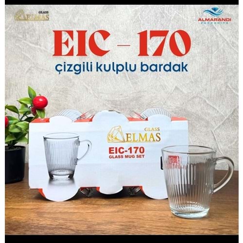 Eıc-170L Kulplu Bardak (8 Paket)