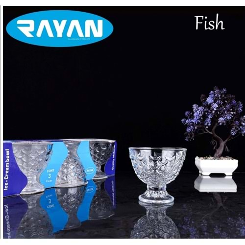 Rayan 3 Lü Ice Cream Bowl (16 Paket)