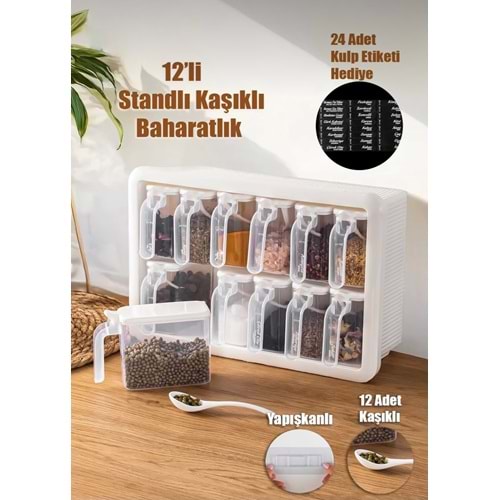 Porsima 1168 Beyaz Beyaz 12 Li Random Baharatlık
