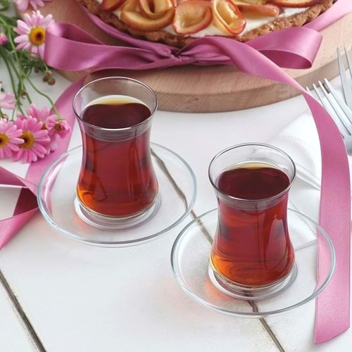 Lav Dur306E 6 Lı Çay Bardak (8 Paket)