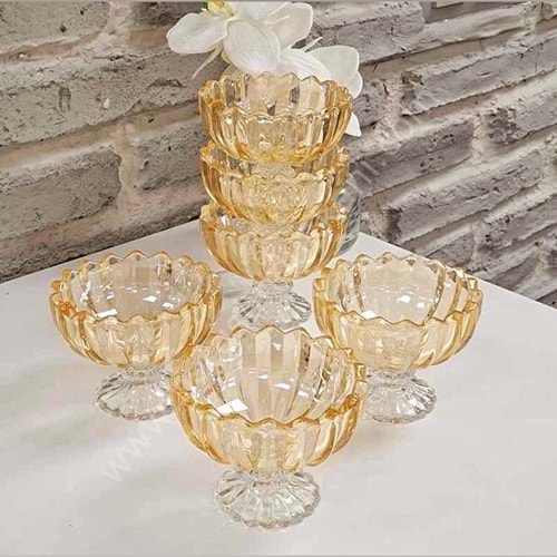 Herencıa Mimoza 6 Lı Ayaklı Sunumluk Lüsterli (6 Paket)