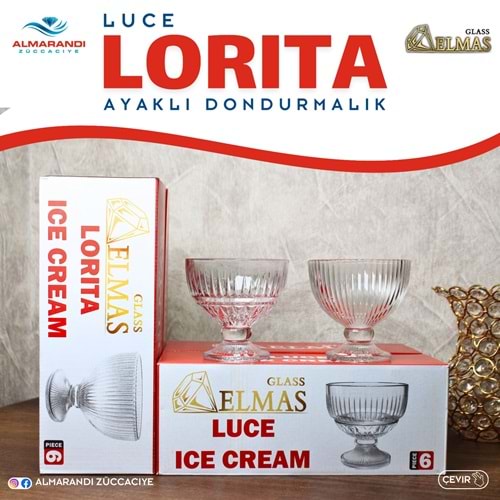 Lorita Luce Ayaklı Dondurmalık (4 Paket)
