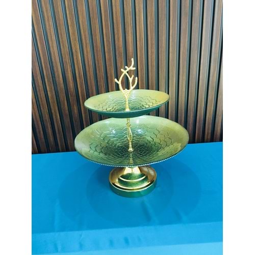 Capırra 2 Katlı Ayaklı Meyvelik (6 Adet)