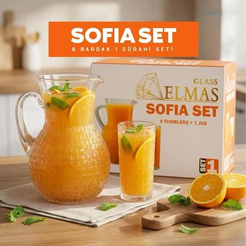 Sofia 7 Parça Su Seti (4 Paket)