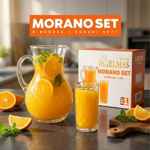 Morano 7 Parça Su Seti (4 Paket)