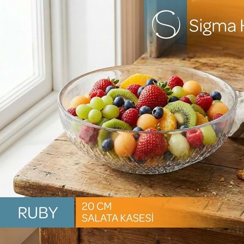 Sigma Sgm13593 Rubby 20 Cm 2 Li Salata Kasesi (12 Paket)