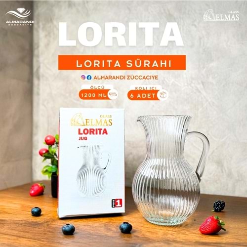 Elmas Lorita Sürahi (6 Paket)