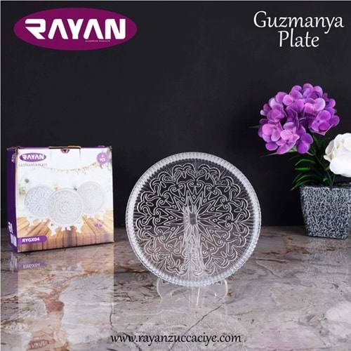 Rayan Guzmanya 16 Cm 4 Lü Pasta Tabağı (12 Paket)