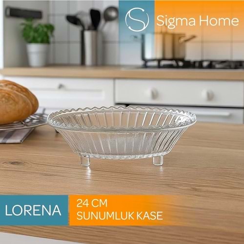 Sigma Sgm13169 Lorena 24 Cm Sunumluk Kase (6 Paket)