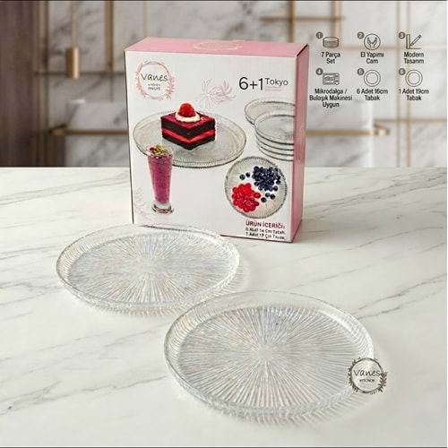 Vanes Tokyo 7 Prç 19+16 Cm Linea Pasta Seti (6 Paket)