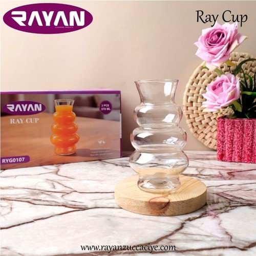 Rayan Ray Cup 3 Lü Meşrubat Bardak (8 Paket)